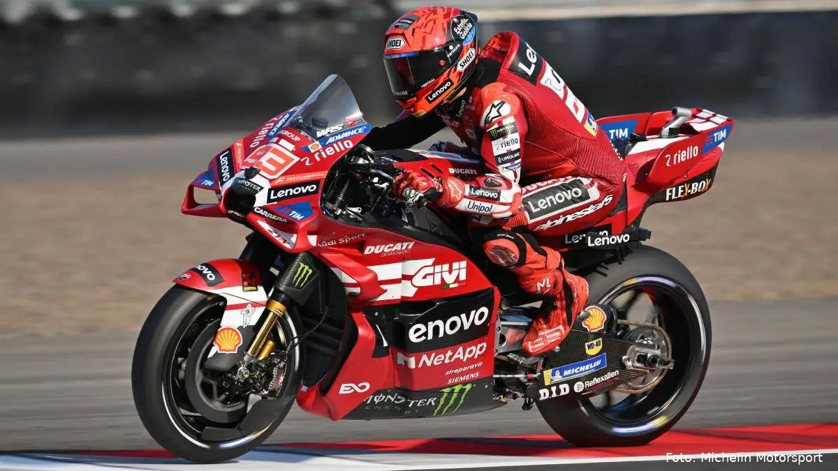 Marc Marquez guida la Ducati MotoGP a Mandalika