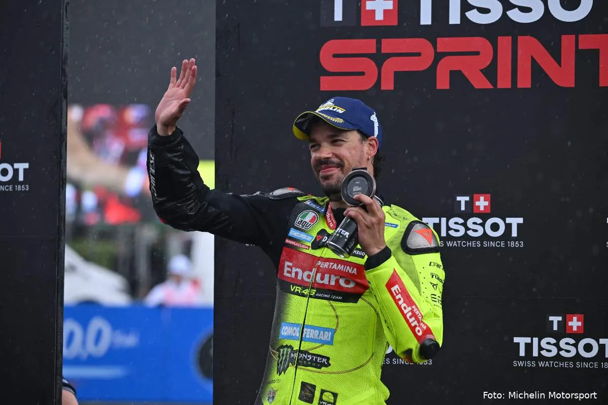 Franco Morbidelli pilota VR46 dopo la Sprint MotoGP a Jerez