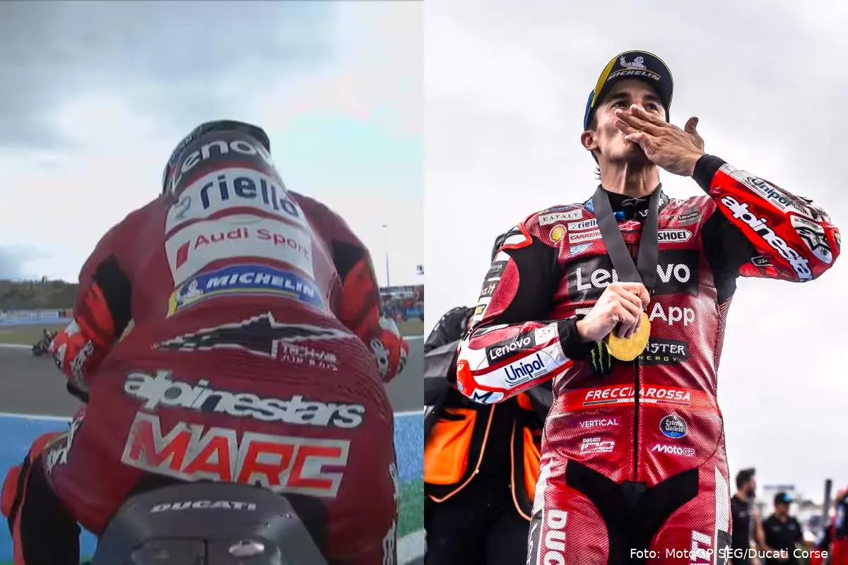 Marc Marquez pilota Ducati MotoGP a Jerez