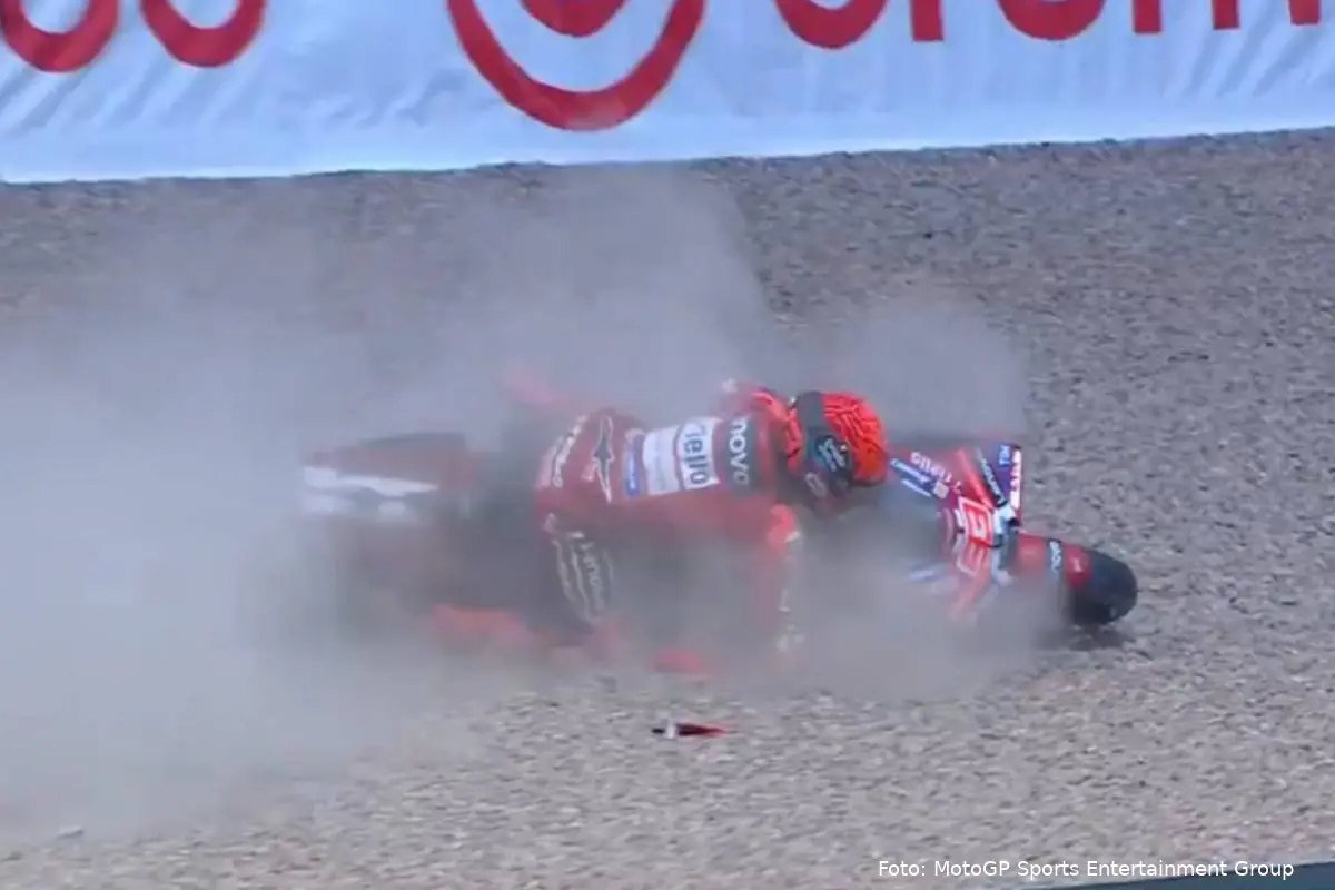 Marc Marquez caduta Sachsenring MotoGP