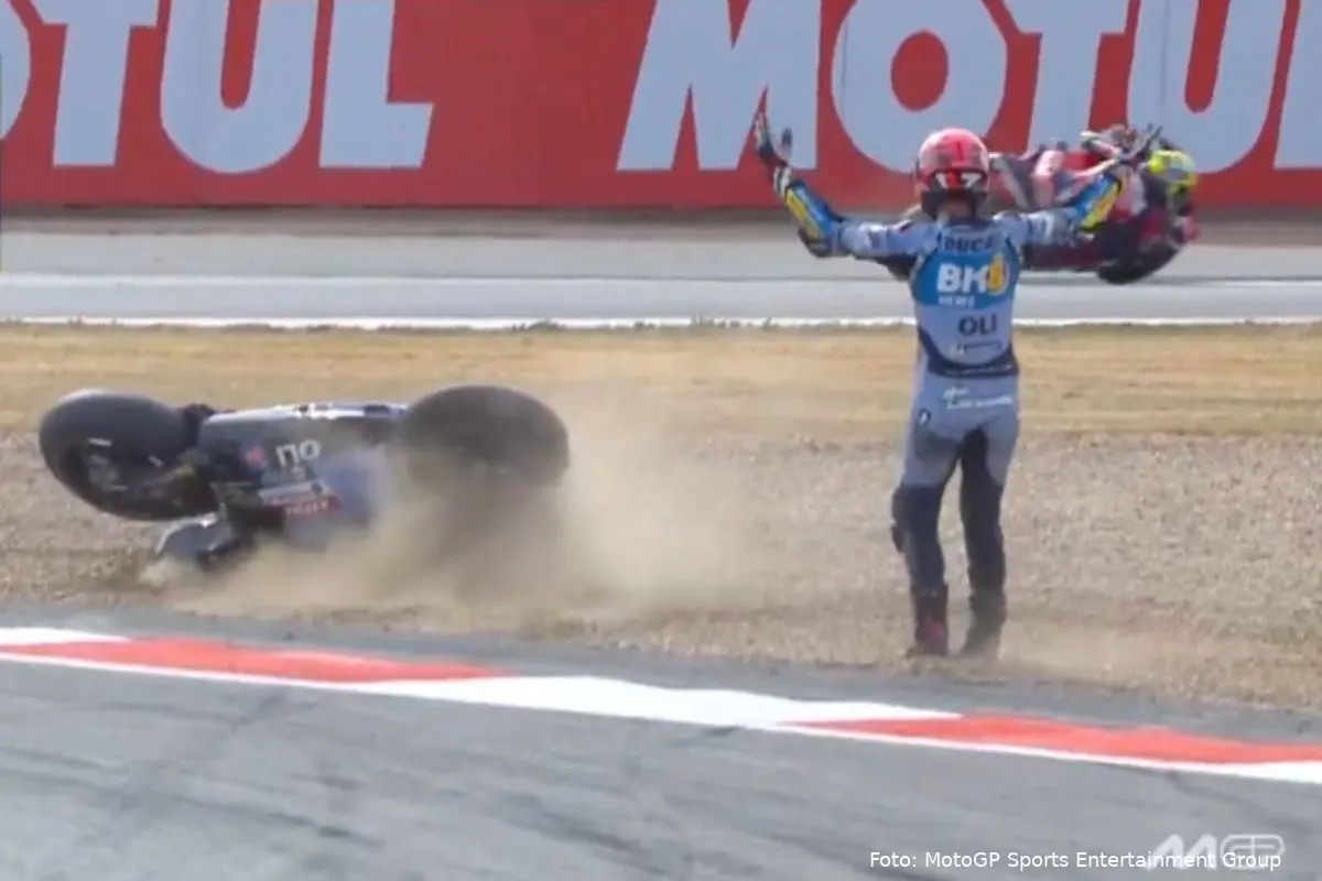 Iker Lecuona caduto nella Sprint MotoGP a Silverstone