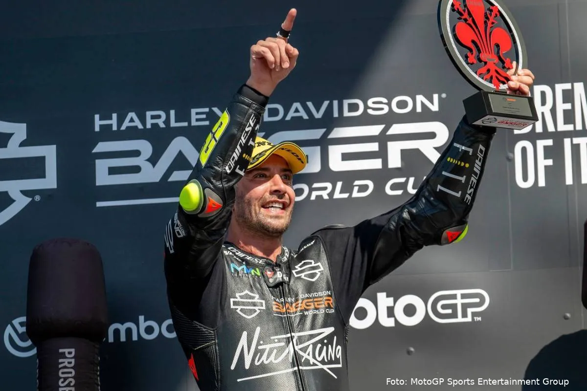Andrea Iannone pilota della Bagger World Cup vincitore al Mugello