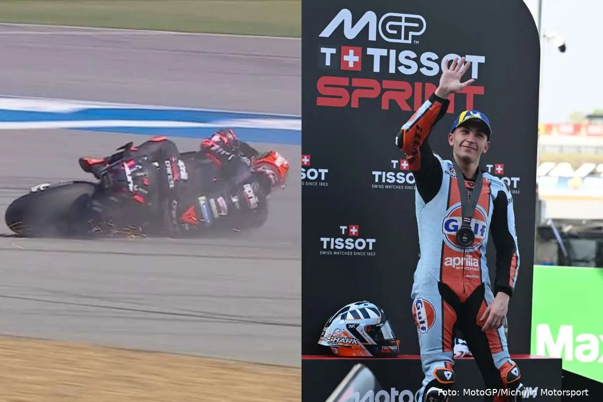 Marco Bezzecchi e Raul Fernandez piloti Aprilia MotoGP a Buriram, Thailandia