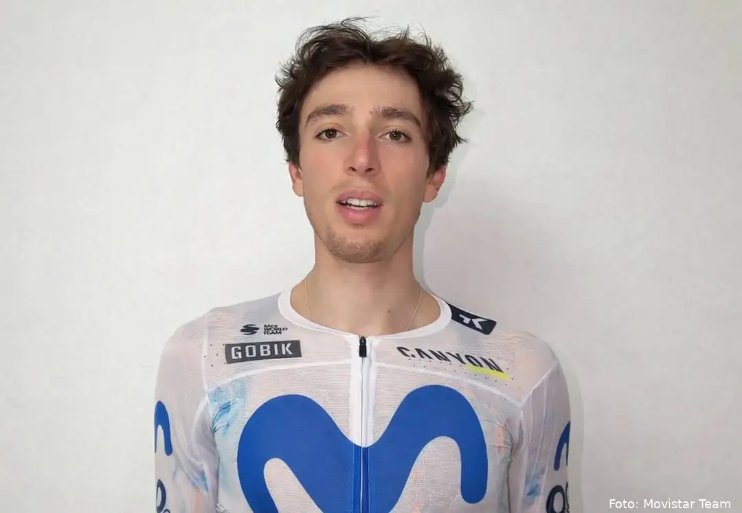 Pavel Novak, en un vídeo compartido por Movistar Team antes del Tour Down Under