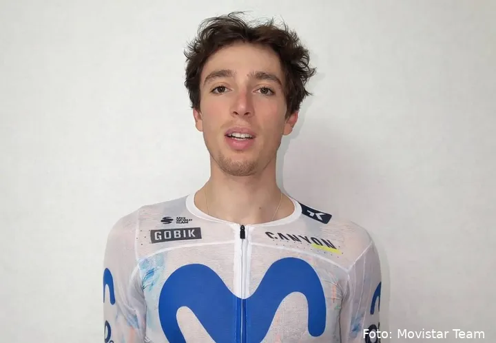 Pavel Novak, en un vídeo compartido por Movistar Team antes del Tour Down Under