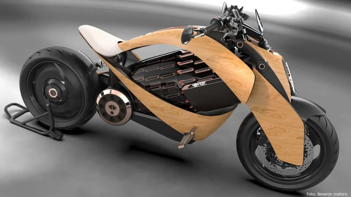 newron motors electric wooden motorcycle