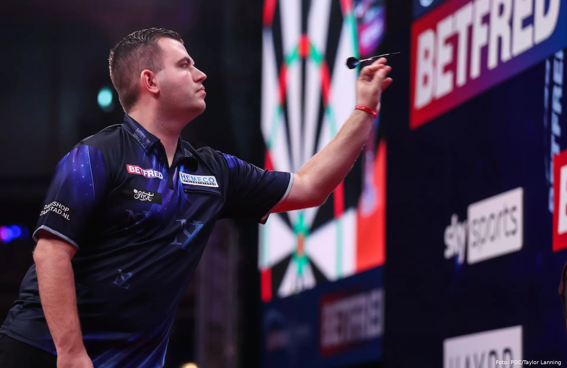 Niels Zonneveld World Matchplay debuut