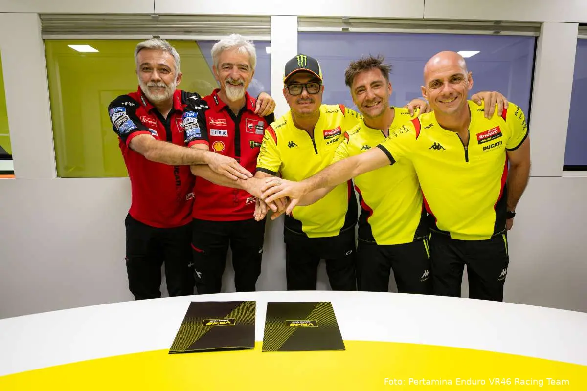 Il team VR46 MotoGP rinnova il contratto con Ducati