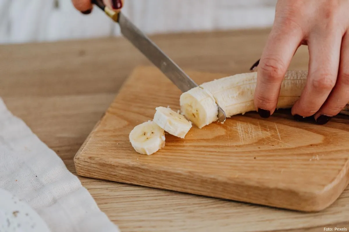 banaan banaan snijden snijpland eten