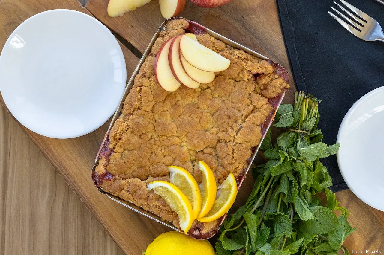 appelcrumble recept eten dessert ontbijt