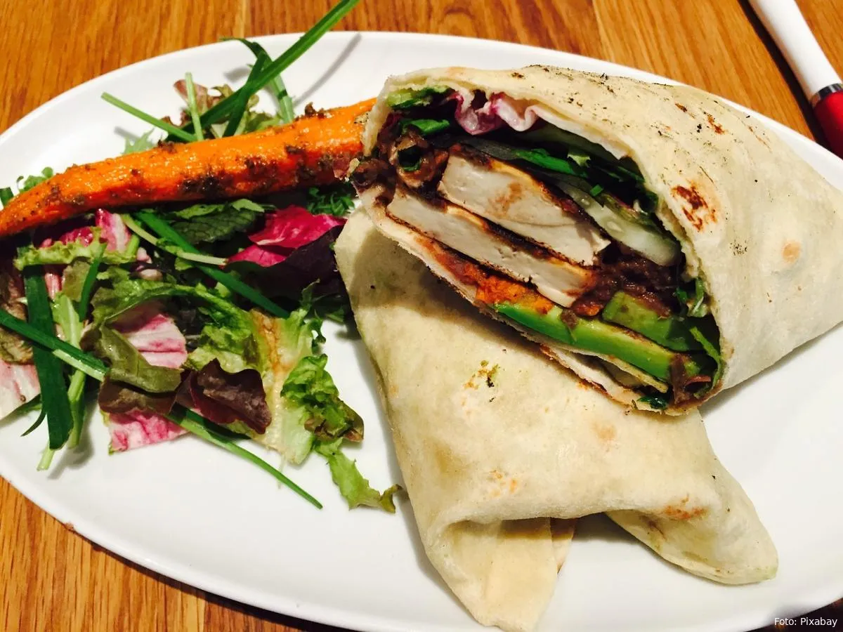 wrap tortilla eenvoudig gerecht eenvoudig gerecht eten