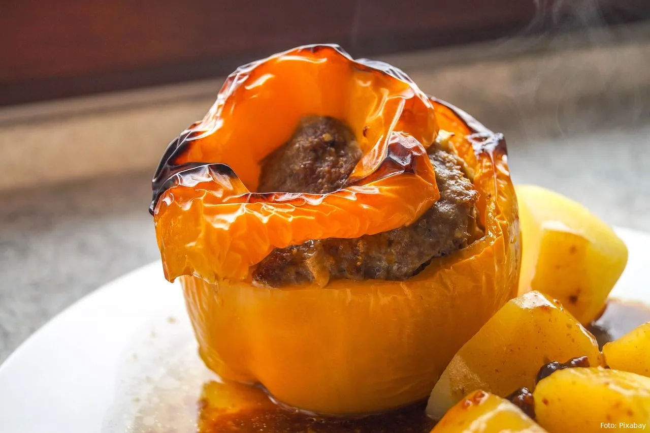 gevulde paprika eten recept gerecht