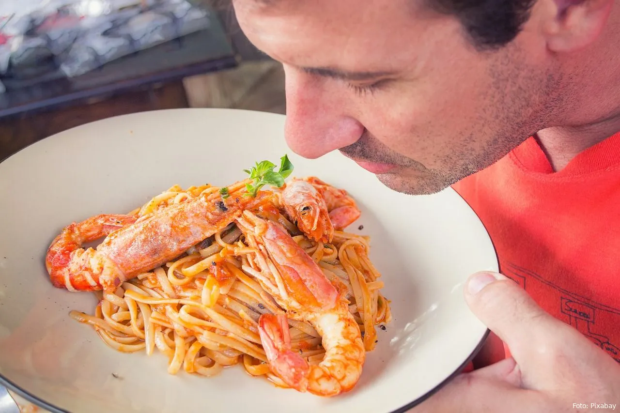 garnaal spaghetti schelpdieren recept eten