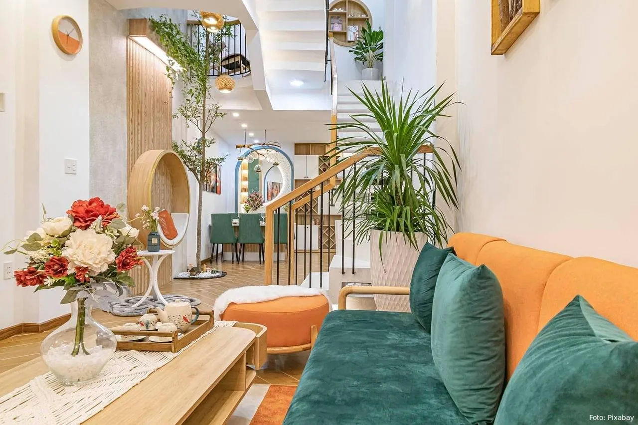 huis interieur planten sfeer