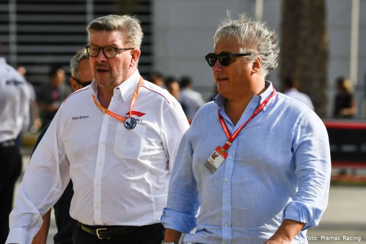 Ross Brawn e Paolo Campinoti del team Pramac Racing MotoGP