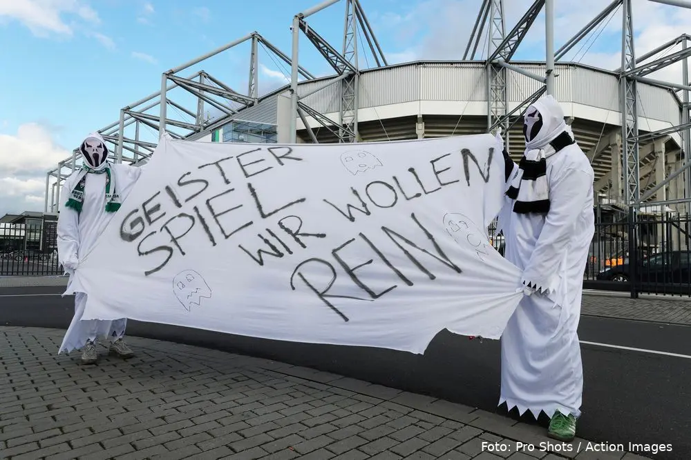 geister spiel bmg spookwedstrijd dfl dfb duitsland 2020 corona virus