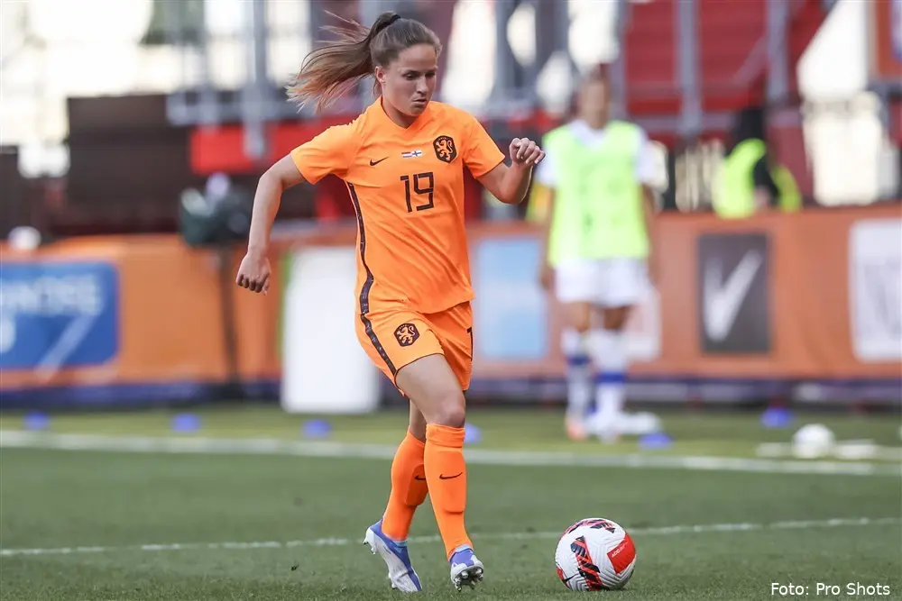 Marisa Olislagers Grolsch Veste Oranje Leeuwinnen Finland Vrouwen Oefenwedstrijd Nederlands Vrouwenelftal 2022
