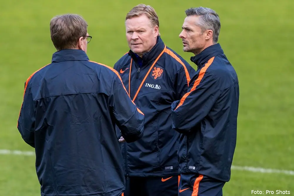 kees van wonderen bondscoach ronald koeman training nederlands elftal oranje