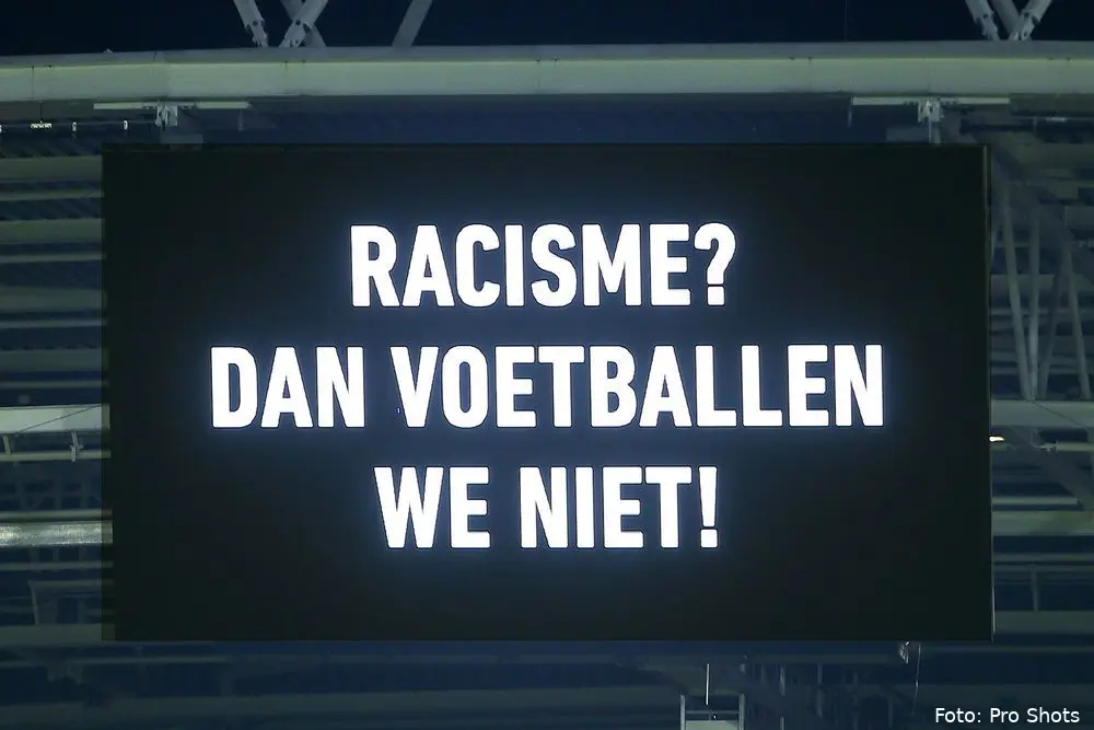 racisme dan voetballen we niet knvb