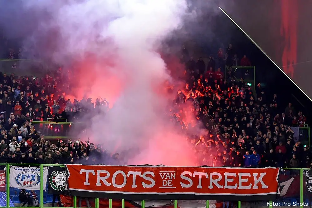 sfeerctie trots van de streek ultras vak p vitesse fc twente 2019 2020