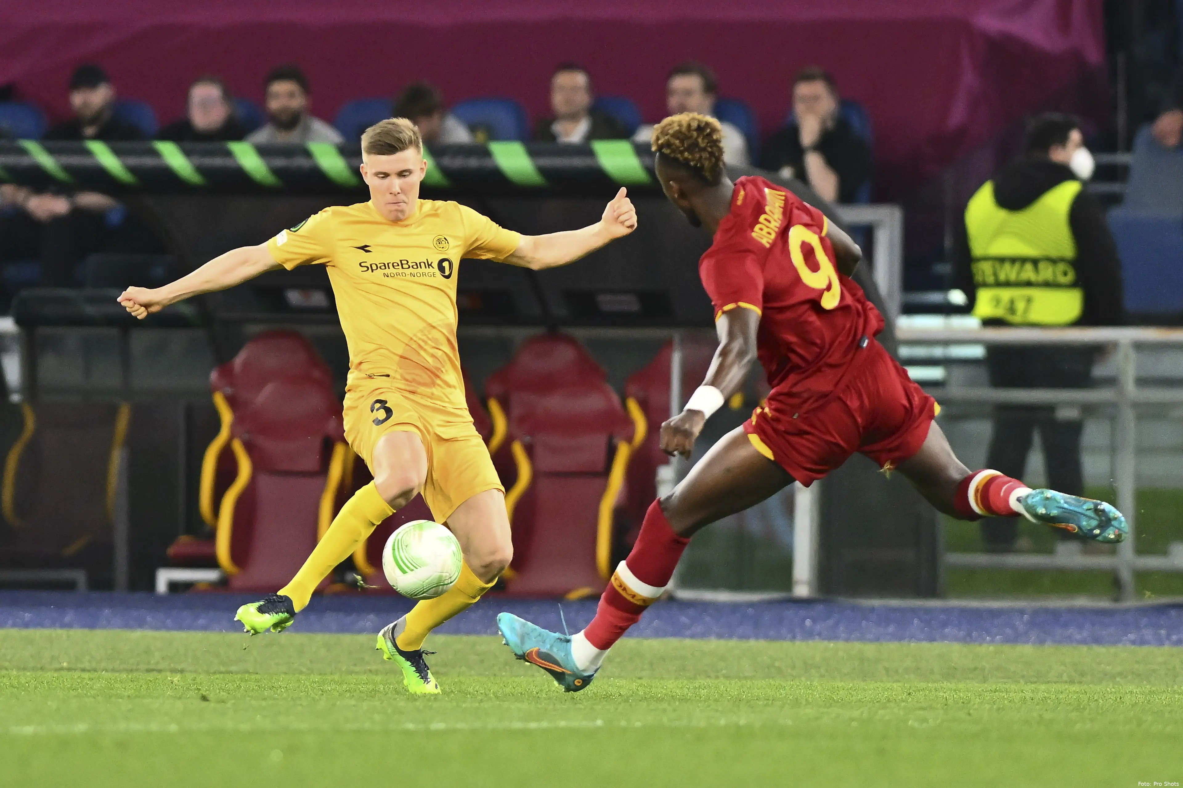 alfons sampsted tammy abraham bodo glimt as roma conference league 2021 2022