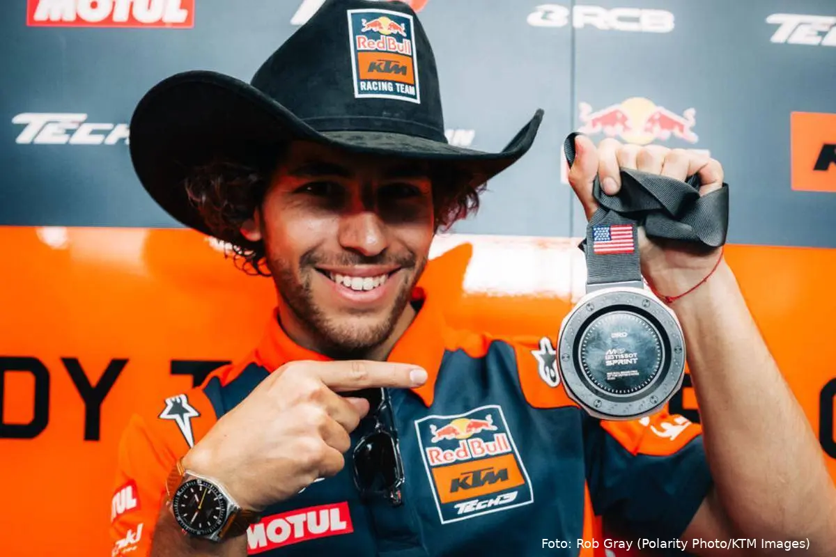 Enea Bastianini pilota KTM Tech3 MotoGP ad Austin