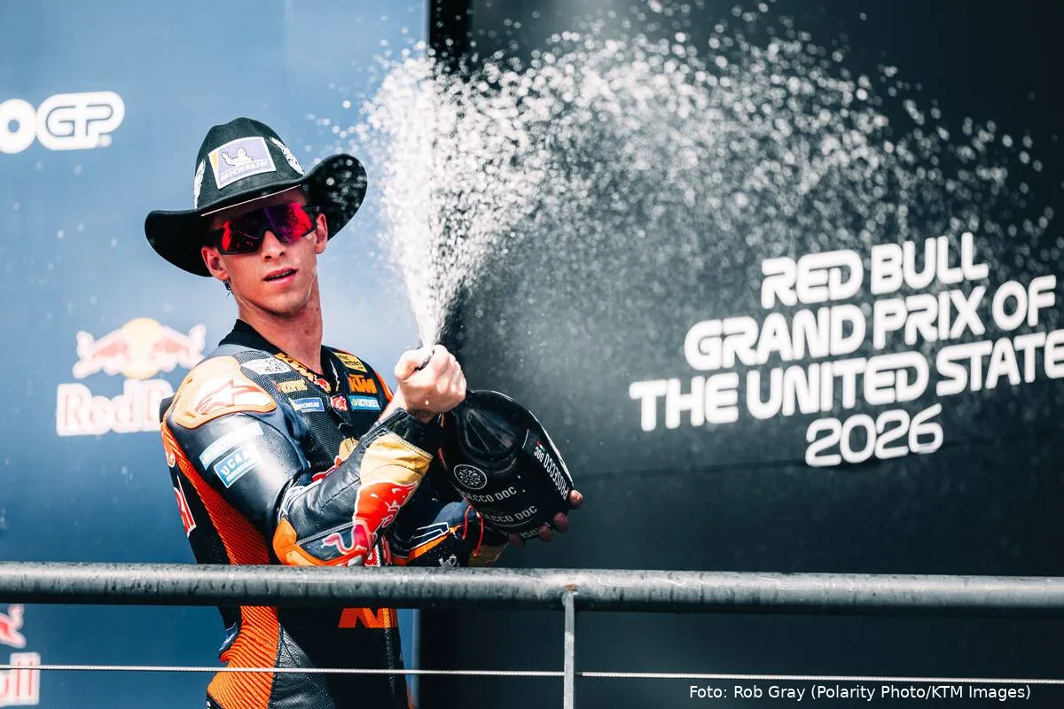 Pedro Acosta pilota KTM MotoGP ad Austin