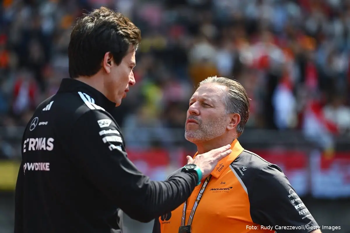 Toto Wolff Zak Brown Mercedes McLaren