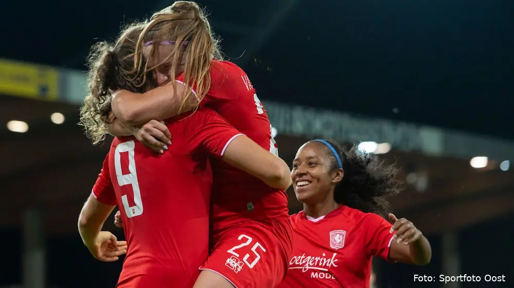 kalma vanmechelen weerden fc twente vrouwen juichen