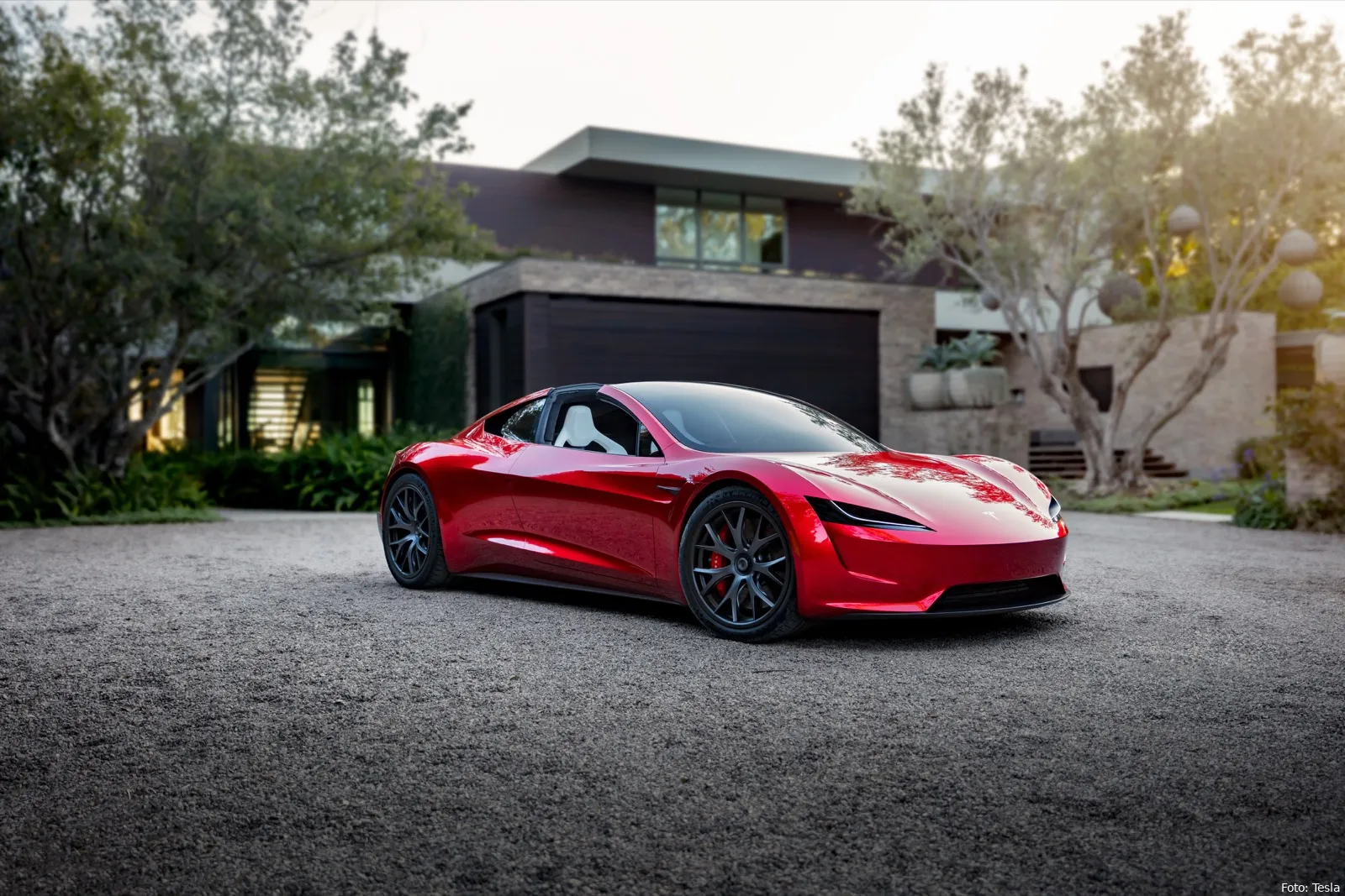 banner tesla roadster