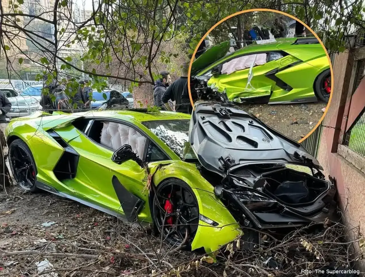 lamborghini revuelto crash lebanon 1