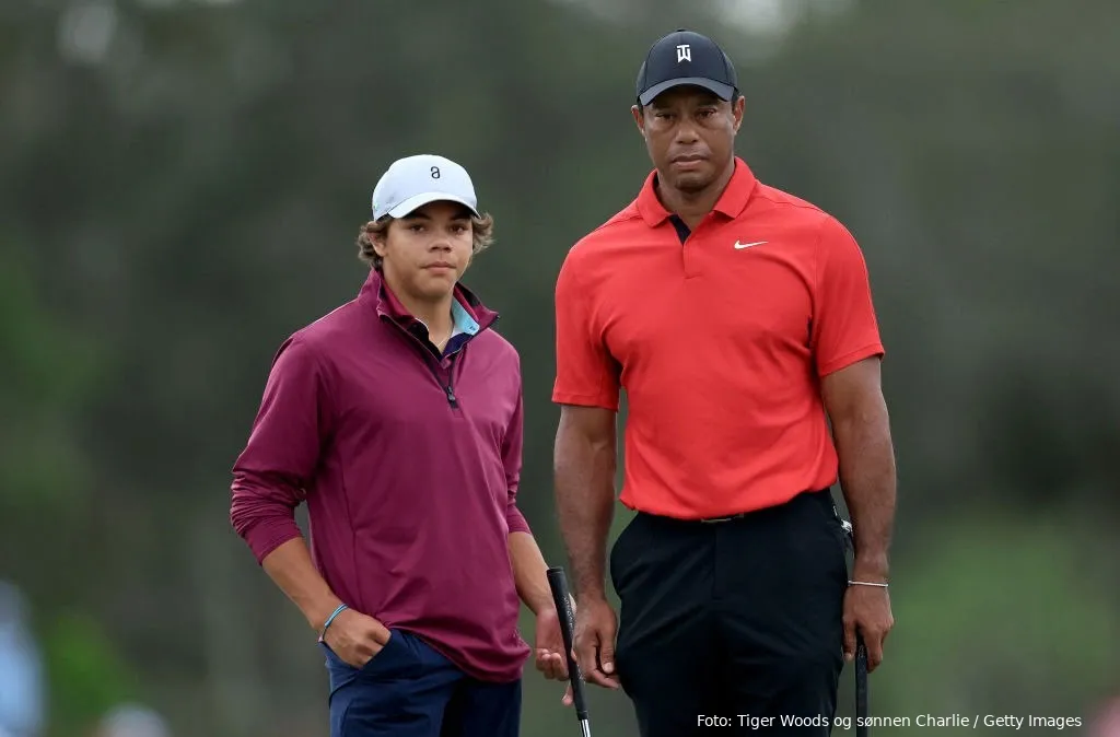 tiger woods og soennen charlie