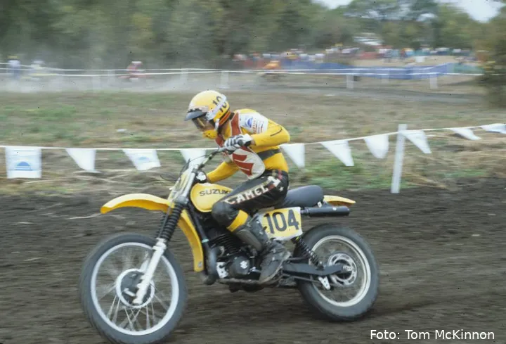 Roger De Coster, AMA Motocross 1977. Foto: Tom McKinnon (flickr.com/photos/89093669@N00)