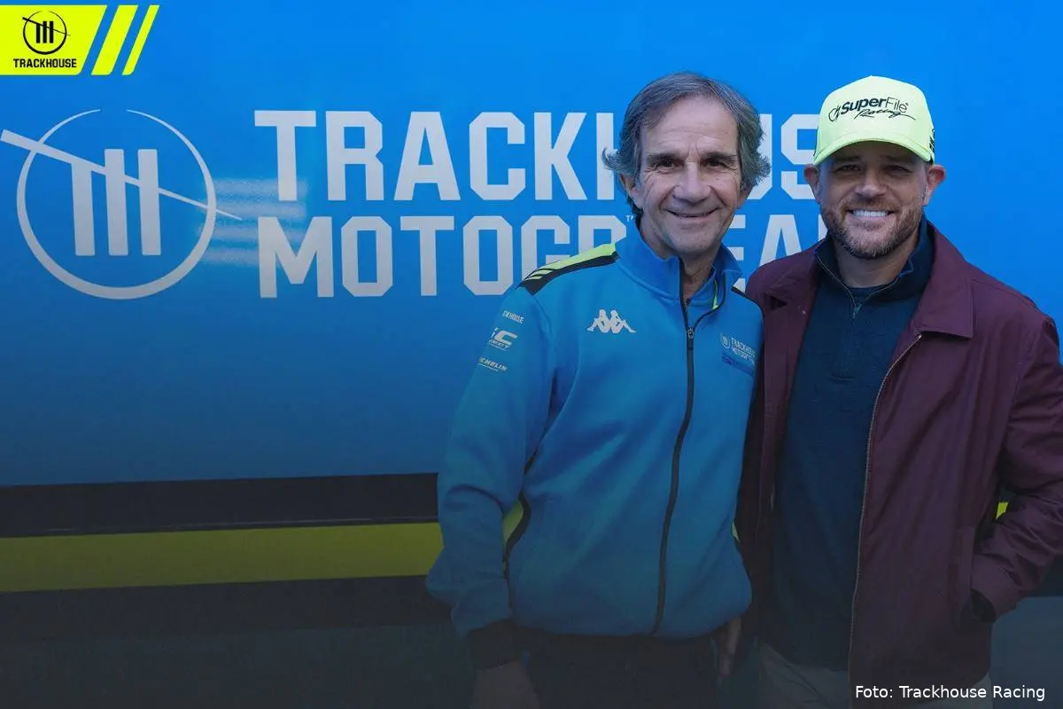 Davide Brivio team manager Trackhouse Racing MotoGP con Justin Marks