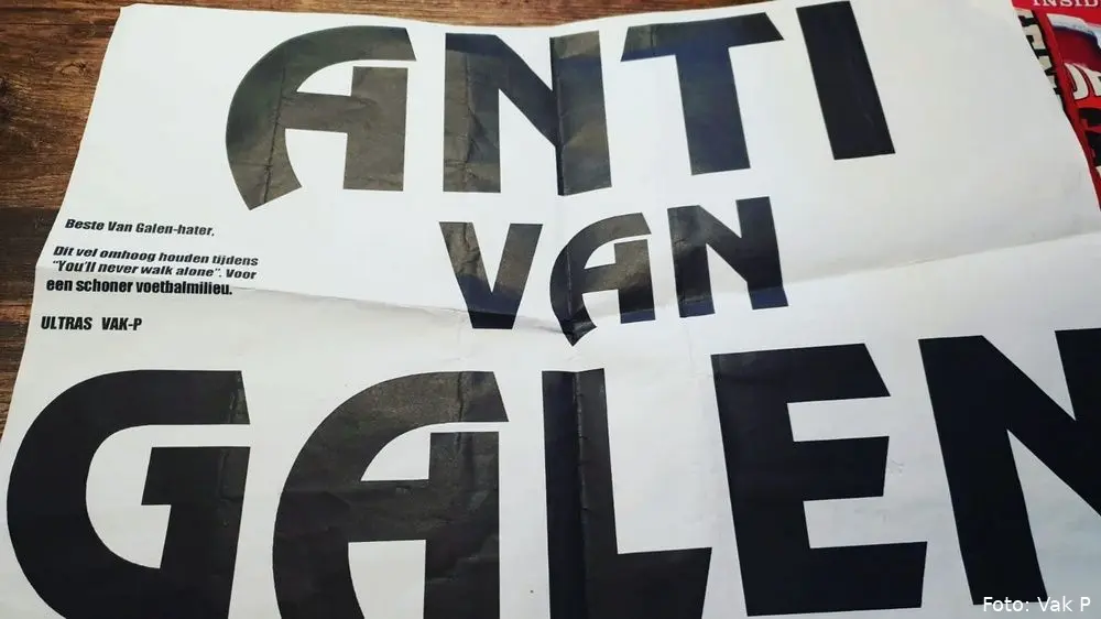 anti barry van galen sfeeractie ultras vak p