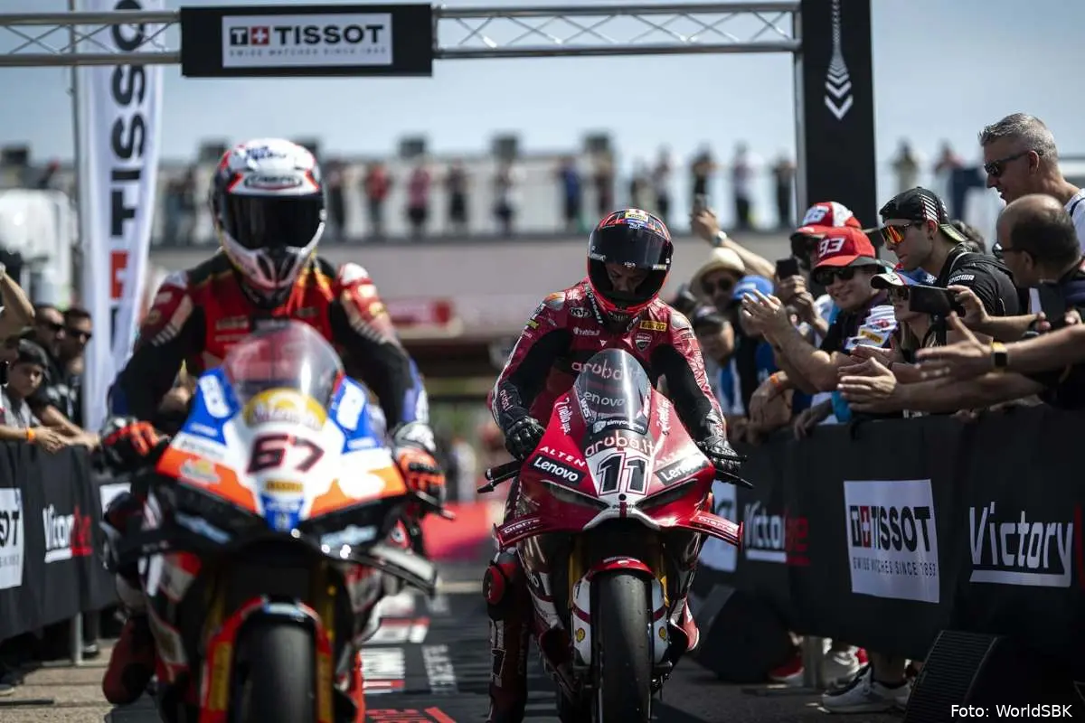 Nicolo Bulega pilota Aruba Ducati Superbike ad Aragon