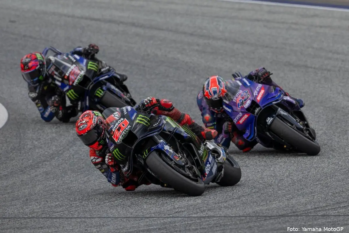 Fabio Quartararo, Jack Miller e Alex Rins piloti Yamaha MotoGP