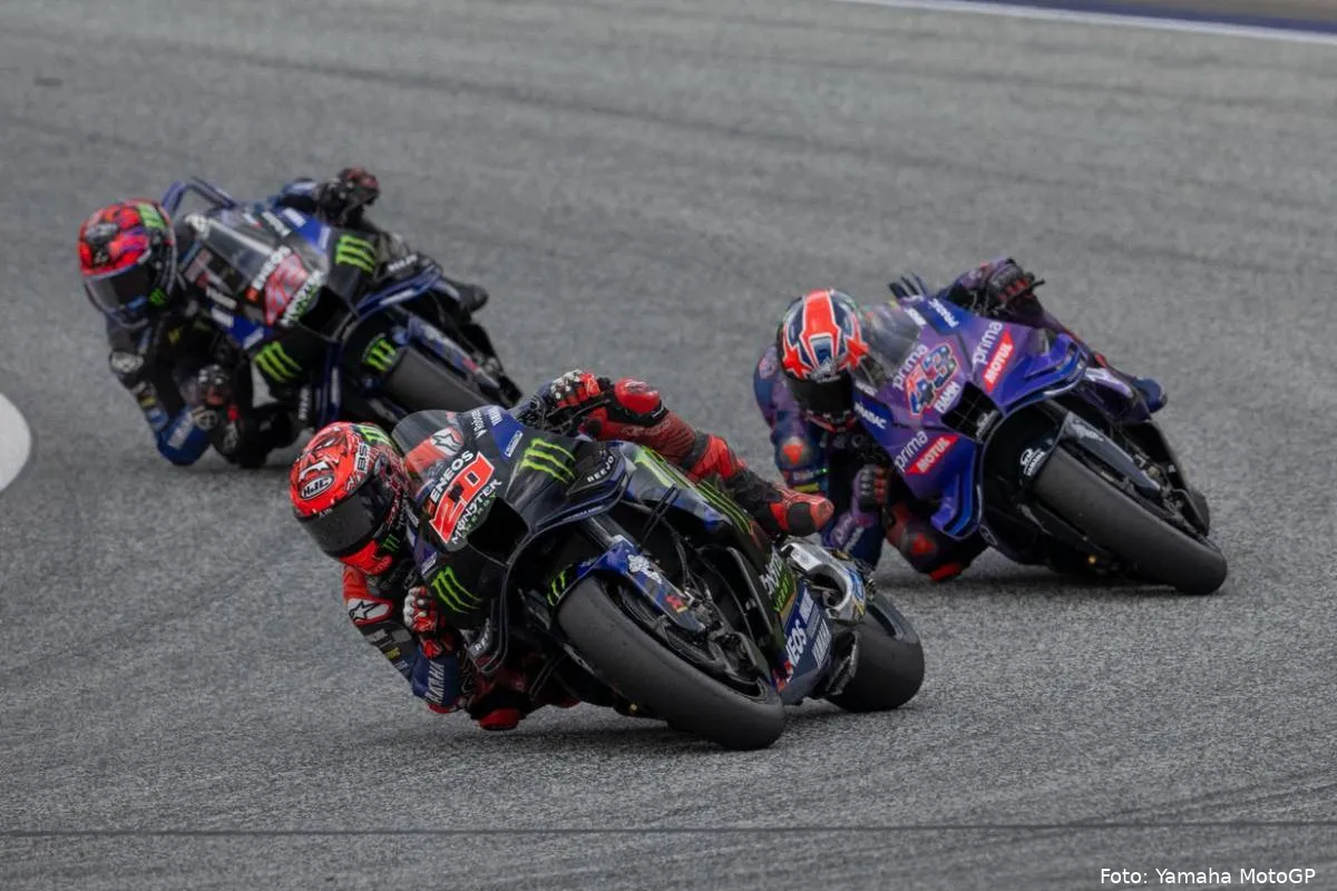 Fabio Quartararo, Jack Miller e Alex Rins piloti Yamaha MotoGP