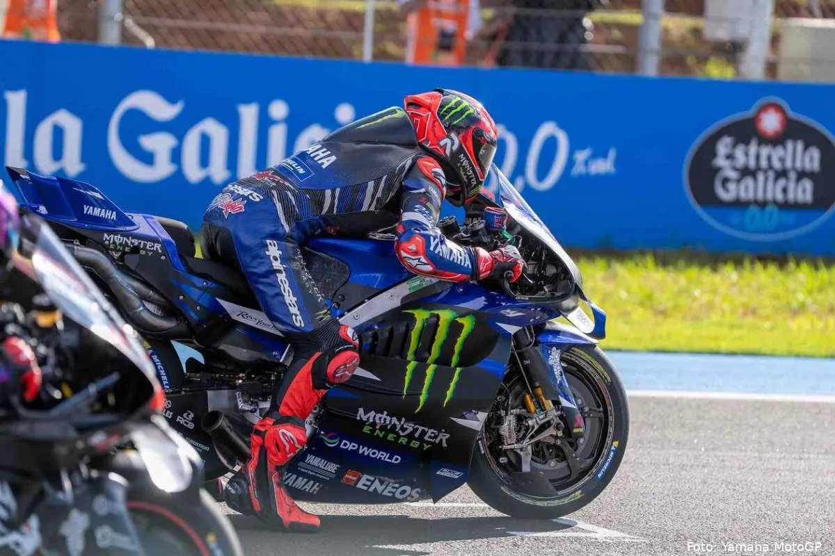 Fabio Quartararo pilota Yamaha MotoGP a Goiania, Brasile