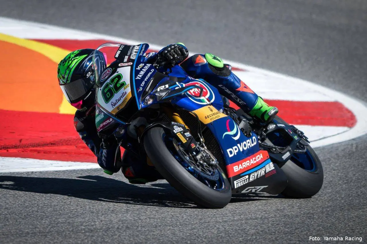 Stefano Manzi in azione ad Assen