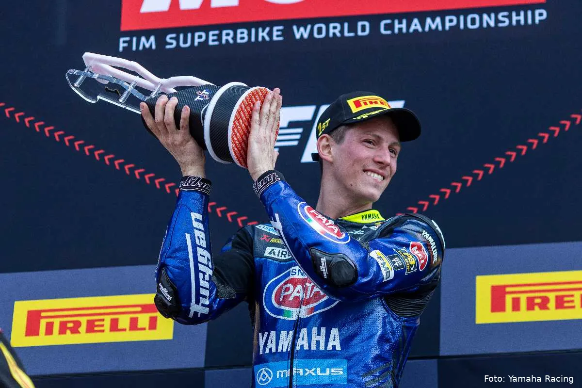 Andrea Locatelli pilota Yamaha Superbike WorldSBK vincitore ad Assen