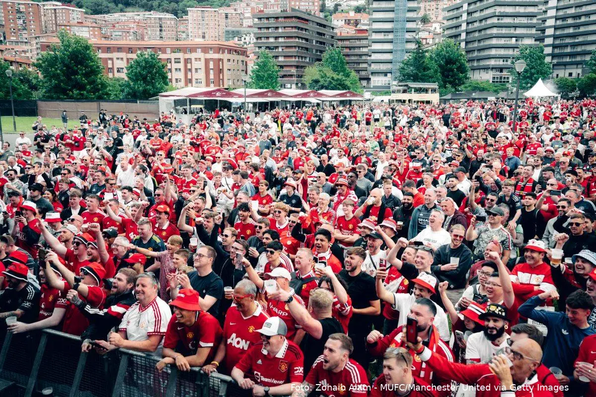 Manchester United-fans i Bilbao til Europa League-finalen