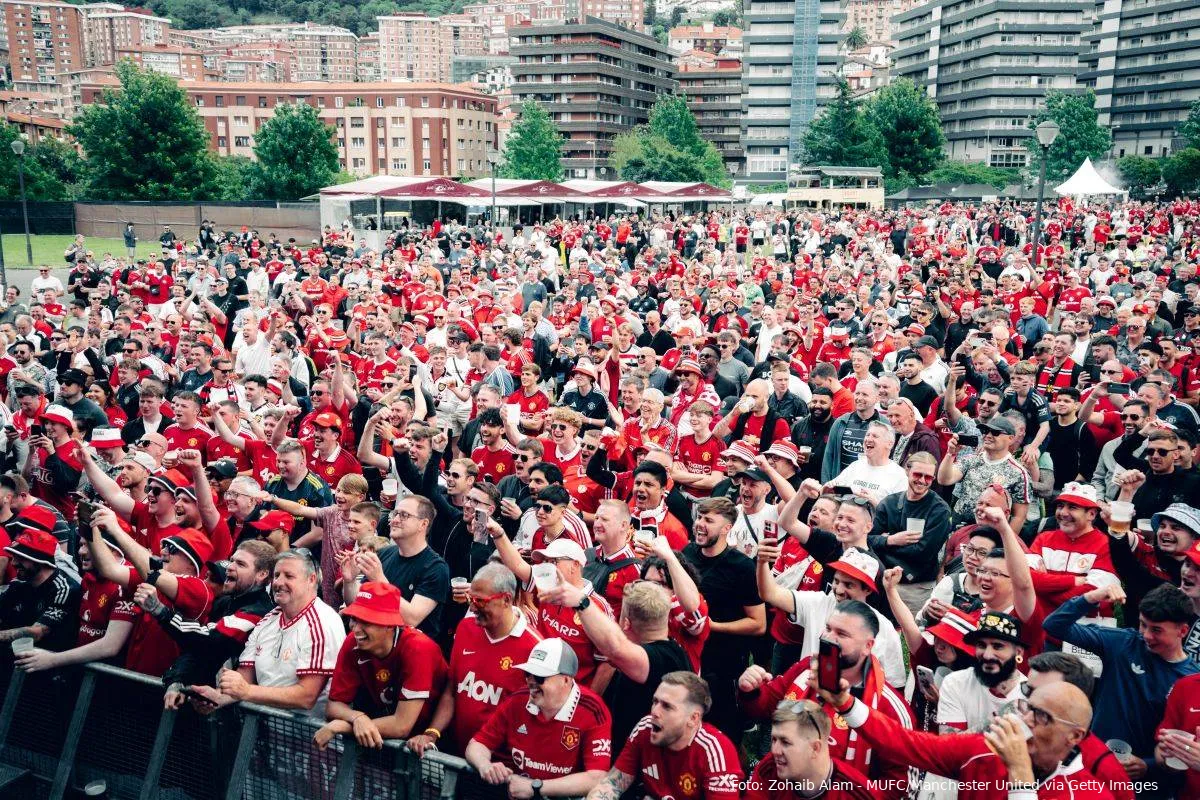 Manchester United-fans i Bilbao til Europa League-finalen