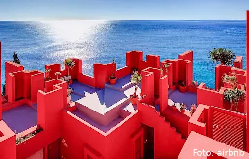 squid game apartment in muralla roja calpe spain