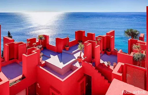 squid game apartment in muralla roja calpe spain