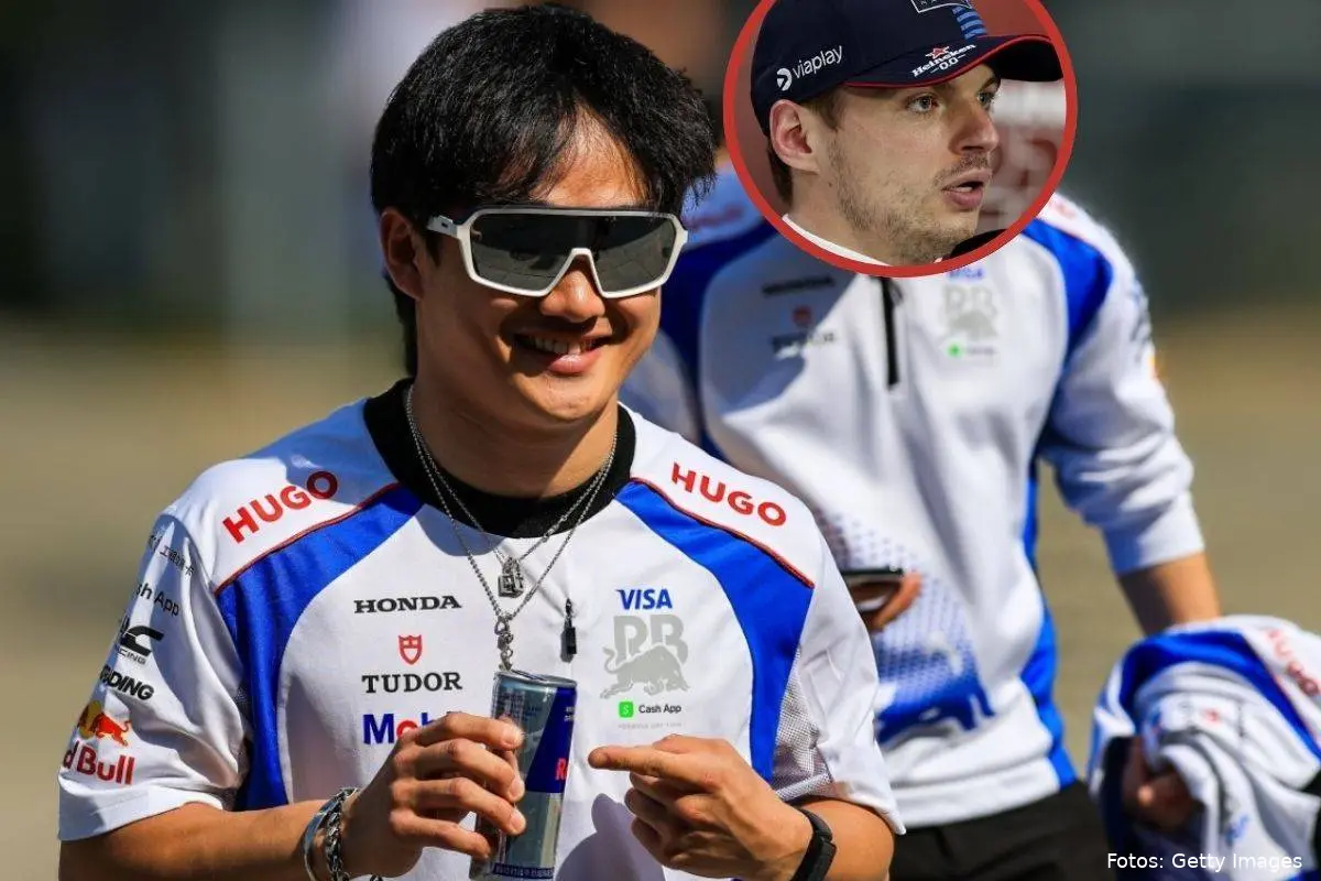 Yuki Tsunoda Max Verstappen