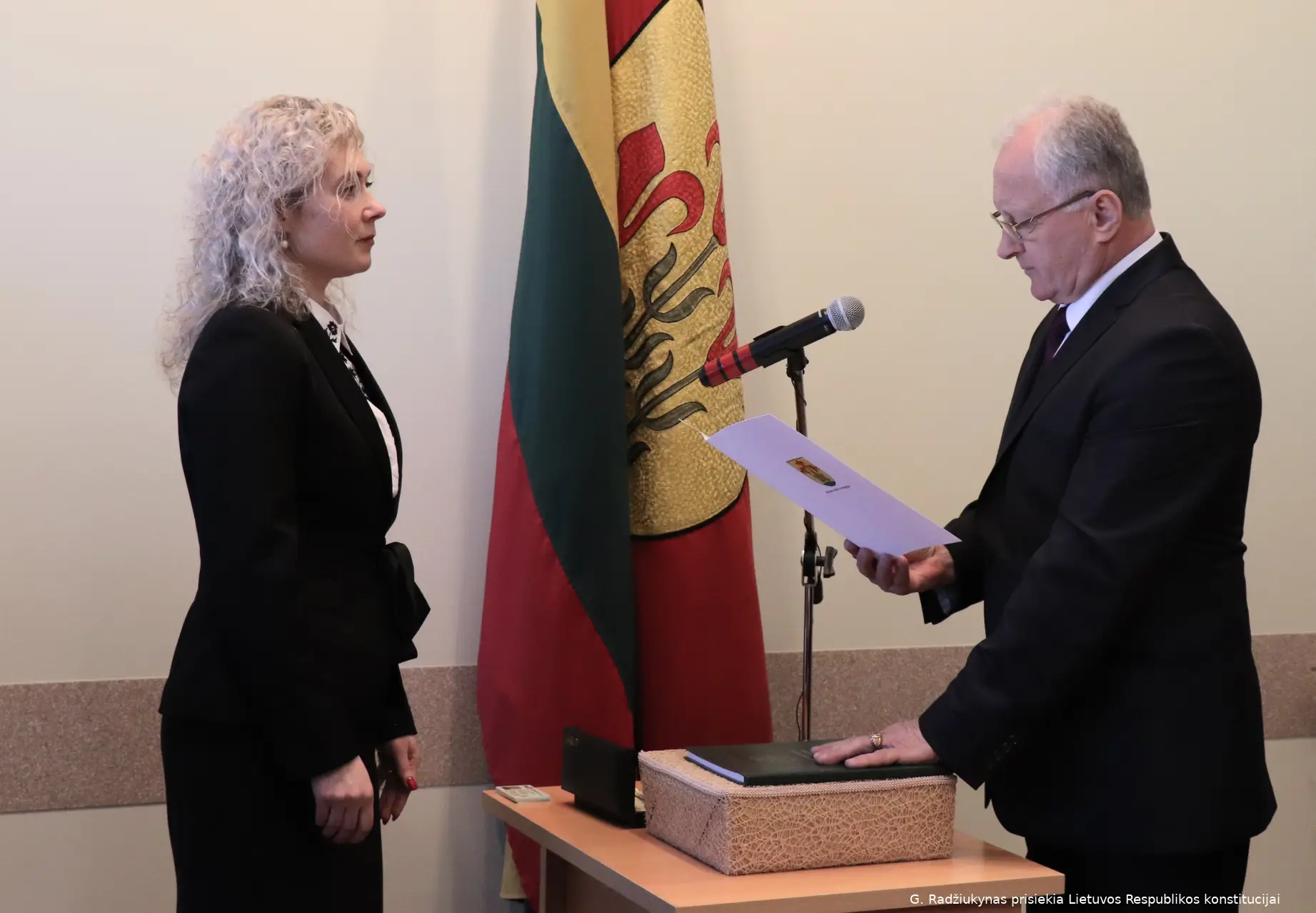 gintautas radziukynas duota savivaldybes tarybos nario priesaika