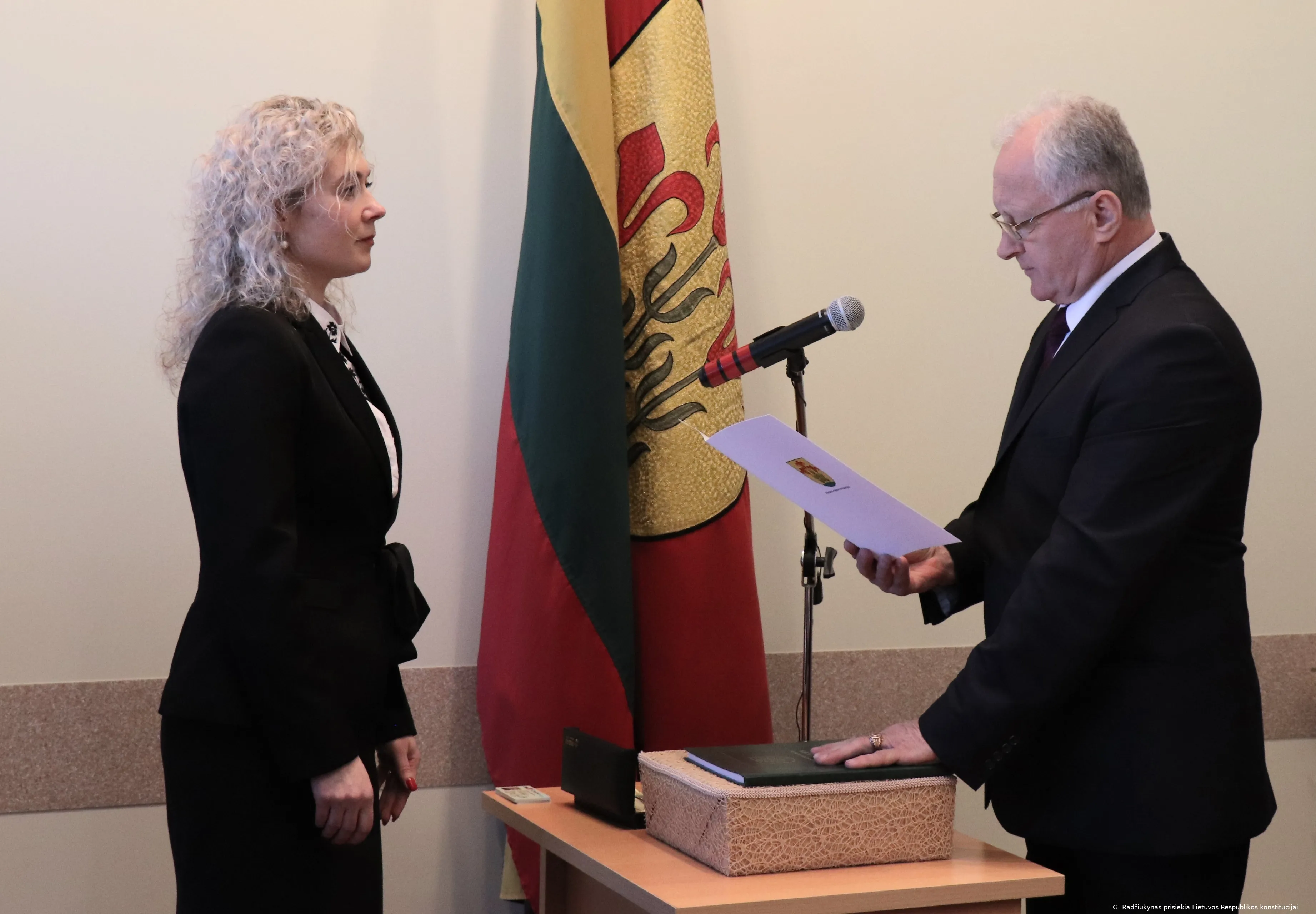 gintautas radziukynas duota savivaldybes tarybos nario priesaika