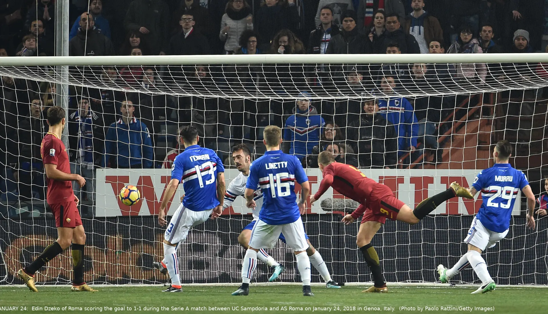 samp roma gol dzeko 1