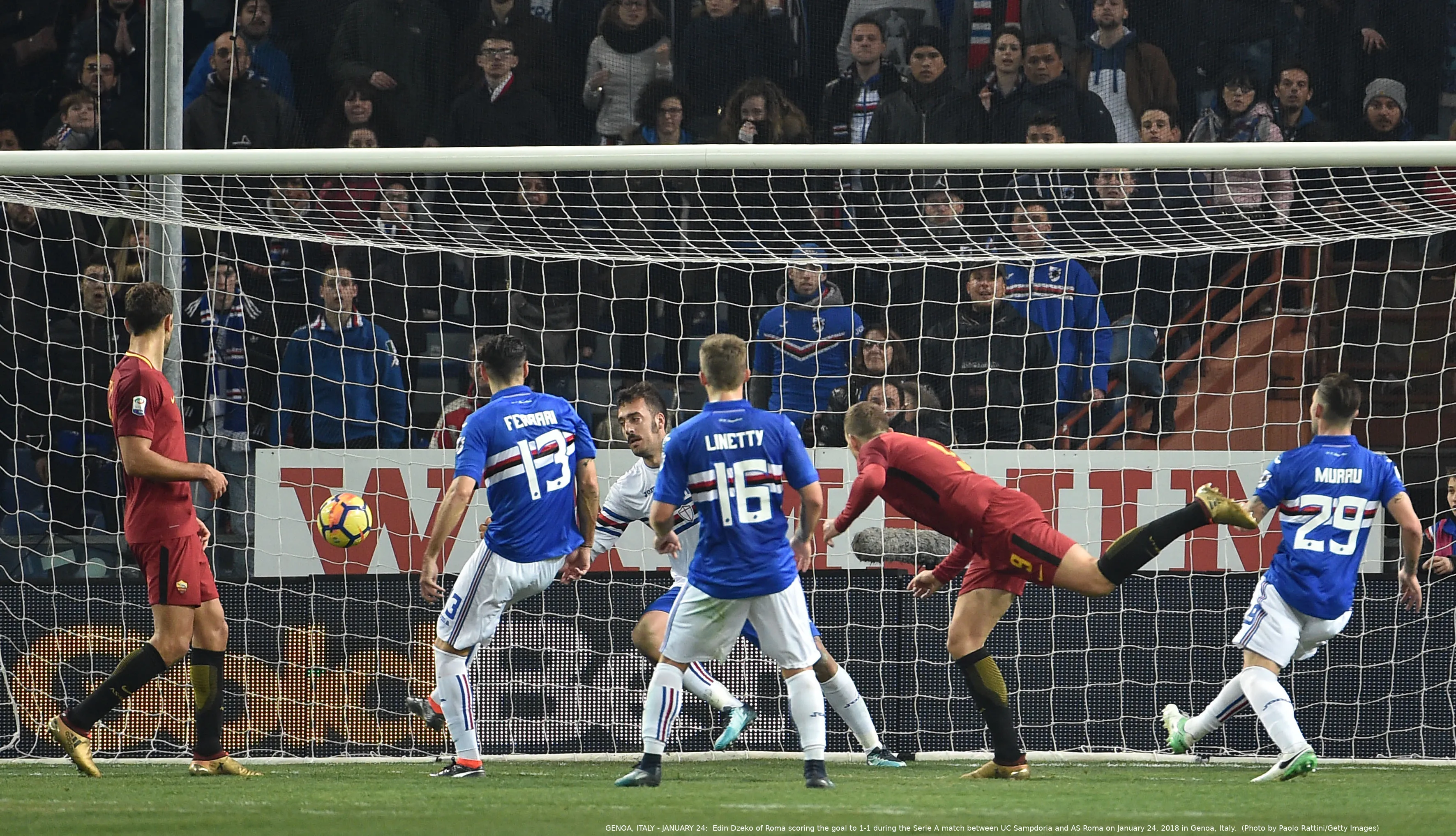 samp roma gol dzeko 1